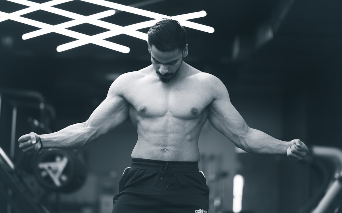 Man performing Kegel exercises with proper posture
